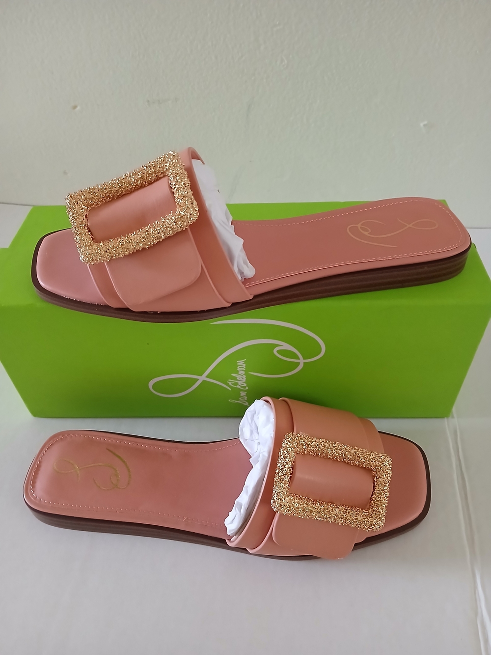 Sam Edelman Inez Canyon Clay Sandals with Gold Buckle Size 6.5 $85 - Picture 4 of 11